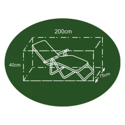 TP Abdeckhauben^Abdeckhaube Fur Gartenliege 75X40X200Cm Anthrazit