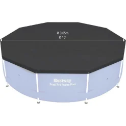 Bestway Poolzubehör^Abdeckplane #58036 Fur Steel Pro/Max Pools 305Cm