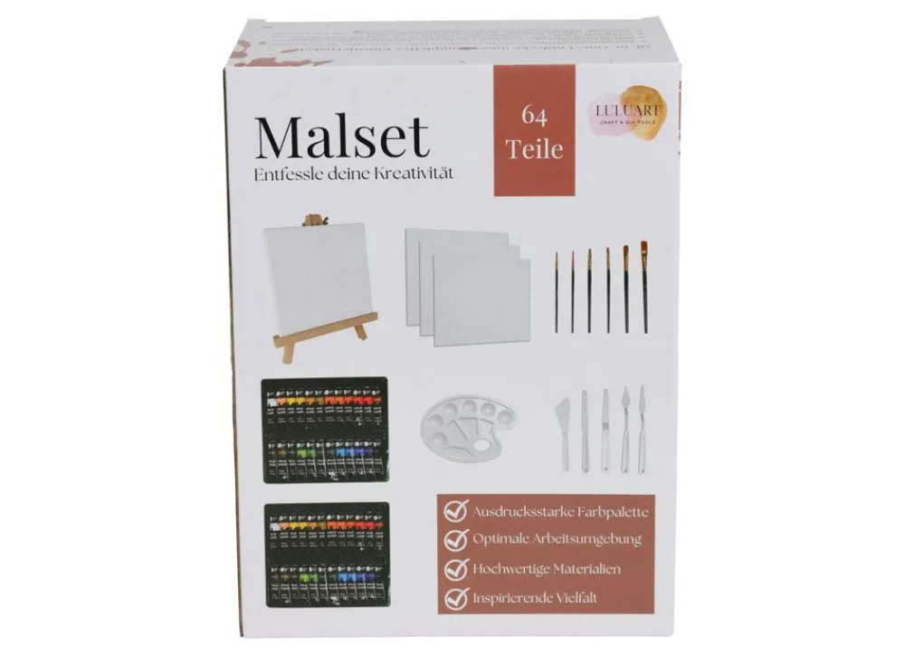 TP Kunst Und Malzubehör^Acrylmalset 64-Teilig