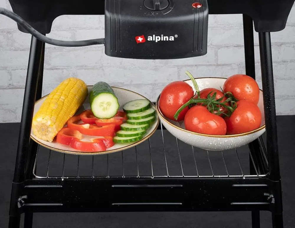 Alpina Grill Und Barbecue^ Elektro-Standgrill 2000W