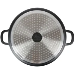 TP Töpfe Und Pfannen^Aluguss-Servierpfanne Mit Glasdeckel Und Aromaknopf 24Cm