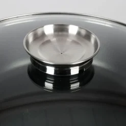 TP Töpfe Und Pfannen^Aluguss-Servierpfanne Mit Glasdeckel Und Aromaknopf 32Cm