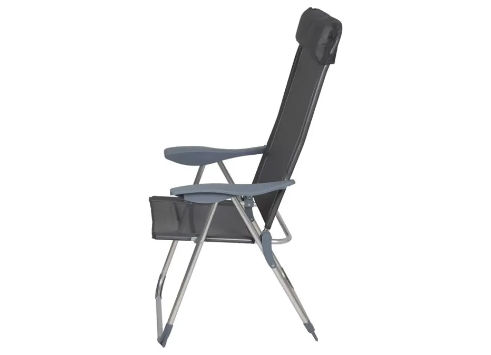Pseudohersteller Campingstühle^Aluminium-Klappsessel Anthrazit