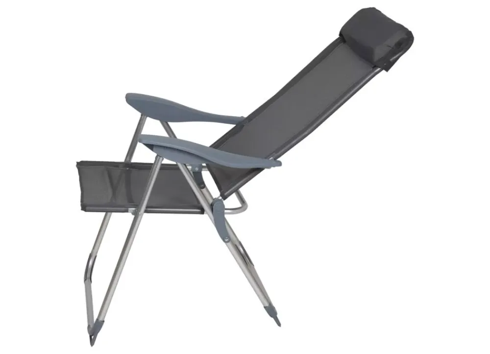 Pseudohersteller Campingstühle^Aluminium-Klappsessel Anthrazit