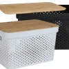 TP Körbe Und Taschen^Aufbewahrungsbox Mit Bambus-Deckel 17L
