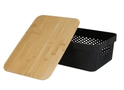 TP Körbe Und Taschen^Aufbewahrungsbox Mit Bambus-Deckel 11L