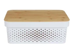 TP Körbe Und Taschen^Aufbewahrungsbox Mit Bambus-Deckel 11L