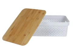 TP Körbe Und Taschen^Aufbewahrungsbox Mit Bambus-Deckel 11L