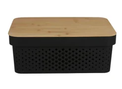 TP Körbe Und Taschen^Aufbewahrungsbox Mit Bambus-Deckel 11L