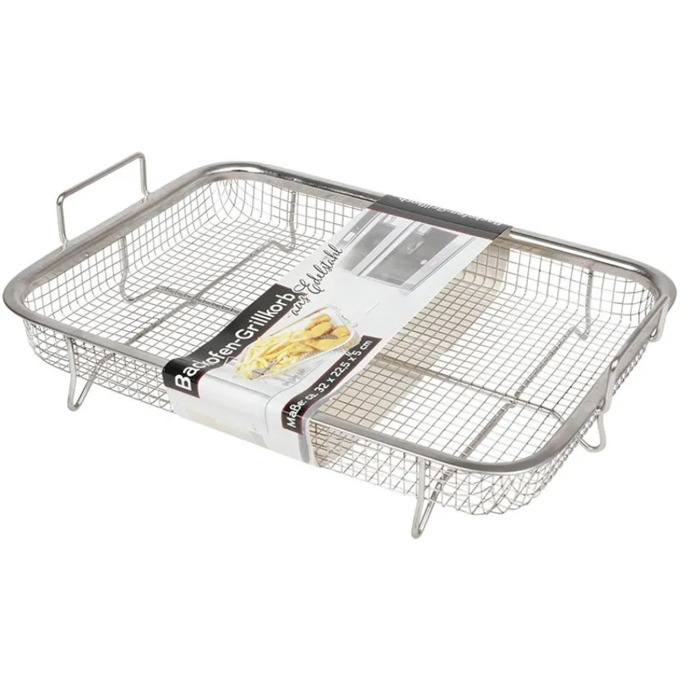 TP Back- Und Auflaufformen^Backofen-Grillkorb Aus Edelstahl