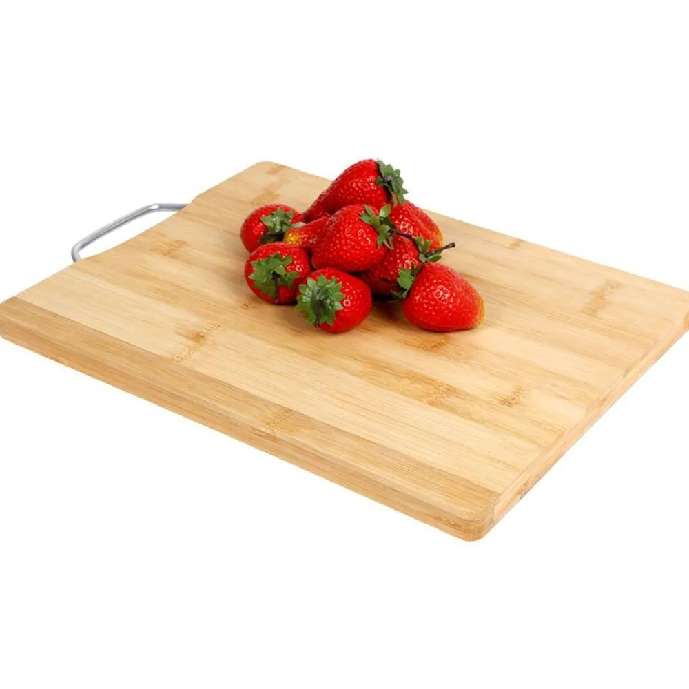Löwenthal Bretter Und Tabletts^Bambusholz-Schneidebrett Mit Metallgriff 32X25Cm