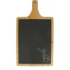 TP Bretter Und Tabletts^Bambus-Servierbrett Mit Schieferplatte Und Hirschmotiv