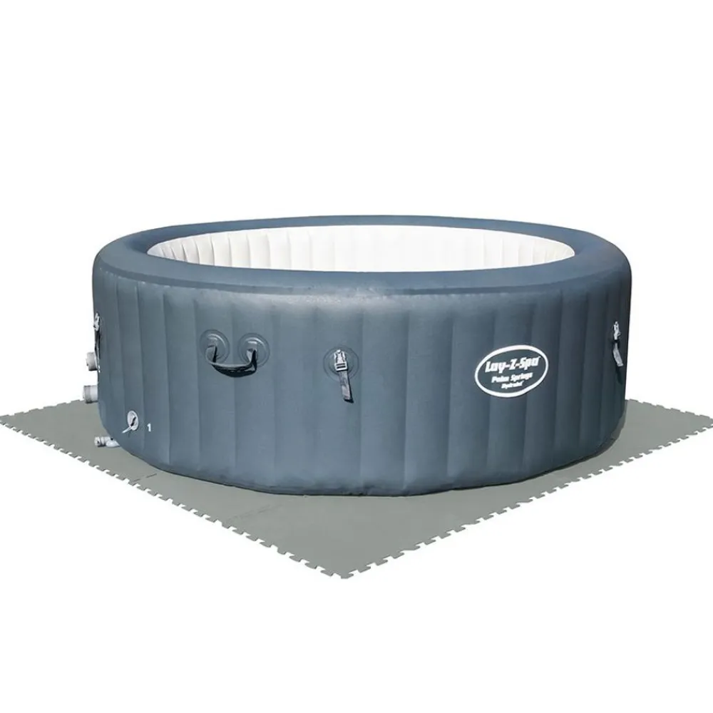 Bestway Poolzubehör^ #58639 Bodenschutzplatten Fur Aufstellpools 50X50Cm 9Er-Set Grau