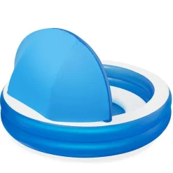 Bestway Planschbecken^ #54337 Family Pool Summer Days Mit Sonnenschutzdach 241X140Cm