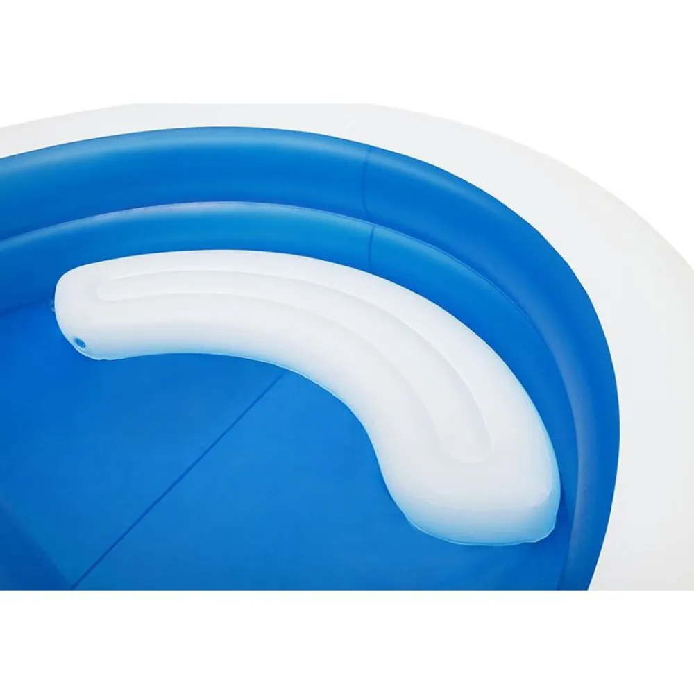 Bestway Planschbecken^ #54337 Family Pool Summer Days Mit Sonnenschutzdach 241X140Cm