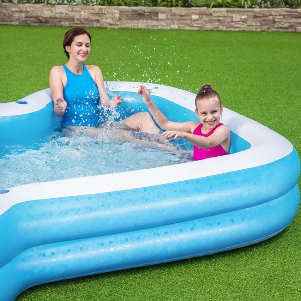 Bestway Planschbecken^ #54321 Family Pool Sunsational Mit 2 Getrankehaltern 305X46X274Cm