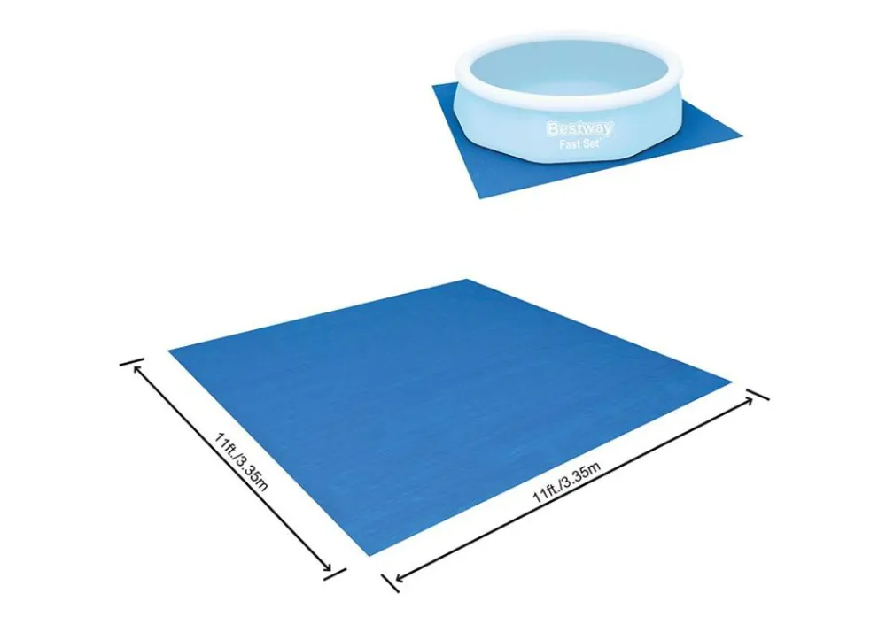 Bestway Poolzubehör^ #58001 Pool-Bodenschutzplane 3,35X3,35M