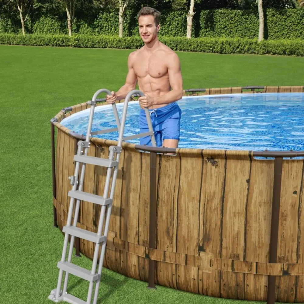 Bestway Pools^ #56725 Power Steel Swim Vista Series Ii Pool Komplett-Set 488X122Cm