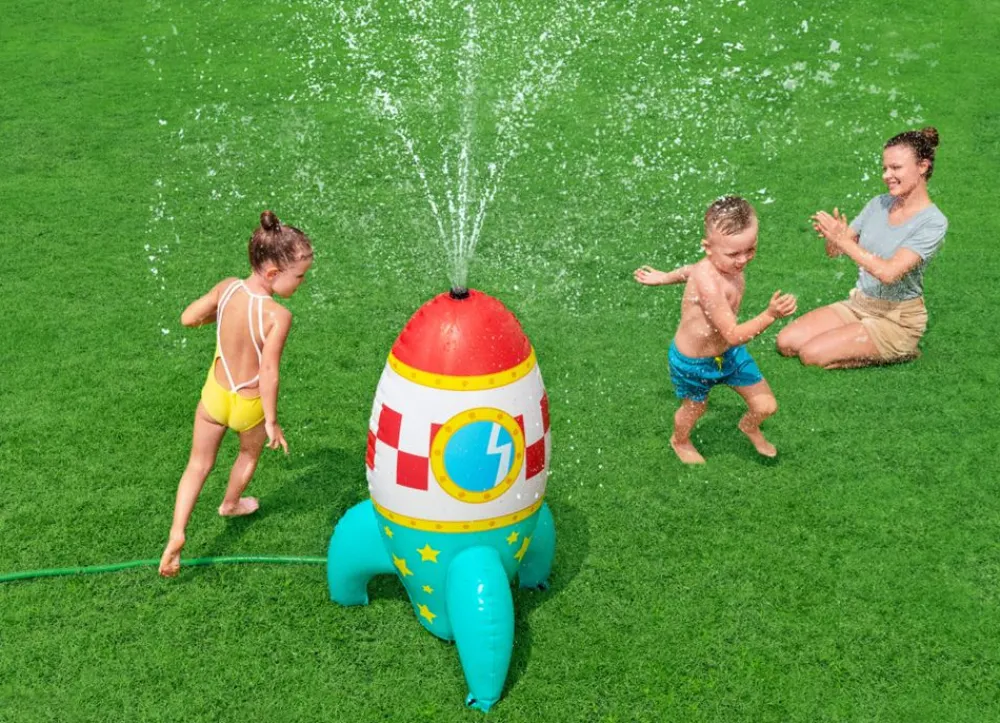 Bestway Badespaß^ #52572 Wassersprinkler Rakete Mit 6 Wasserstrahlarten