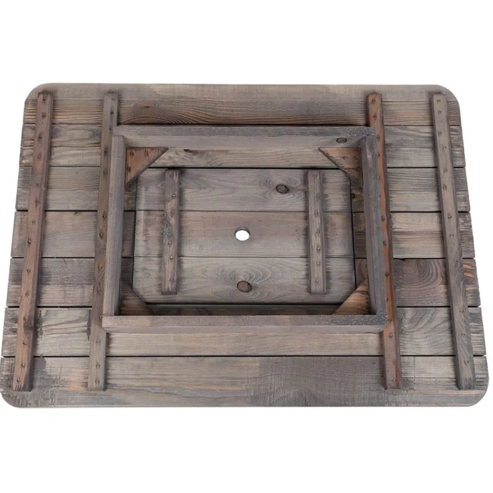 TP Gartentische^Bierkastenaufsatz Aus Holz 78X58Cm