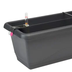 Plastkon Pflanzkübel^Blumenkasten-Set Extra Line 59Cm Anthrazit
