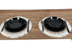 New Home Sonstige Innendeko^Boho-Platzset Aus Jute Mit Fransen 38Cm