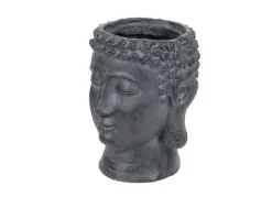 TP Gartenfiguren^Buddha Pflanztopf Aus Magnesia Klein 17,5X17,5X21Cm