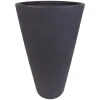 Pseudohersteller Pflanzkübel^Capri Pflanztopf Rund 40Cm Anthrazit