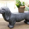 TP Gartenfiguren^Deko-Bank Dackel 74X19X39Cm