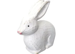 New Home Gartenfiguren^Deko-Hasen Aus Holz 13X5,5X13Cm White Washed
