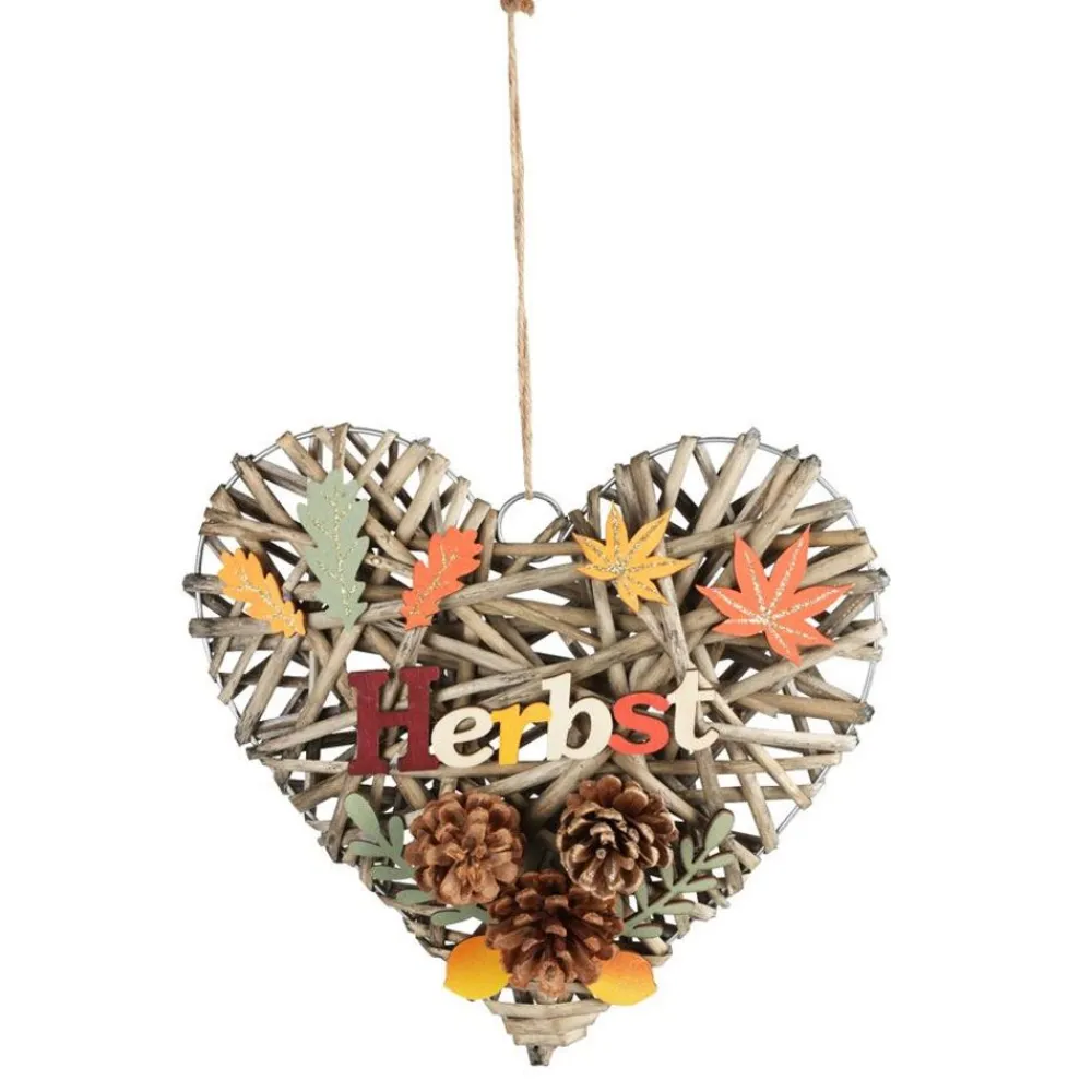 TP Sonstige Innendeko^Dekoherz Herbst Aus Rattan 27,5X43Cm