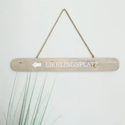 TP Sonstige Innendeko^Deko-Holzschild Lieblingsplatz 78Cm