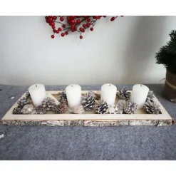 TP Sonstige Innendeko^Deko-Holztablett Rechteck 50X15X2,5Cm