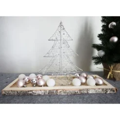 TP Sonstige Innendeko^Deko-Holztablett Rechteck 50X15X2,5Cm