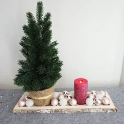 TP Sonstige Innendeko^Deko-Holztablett Rechteck 50X15X2,5Cm