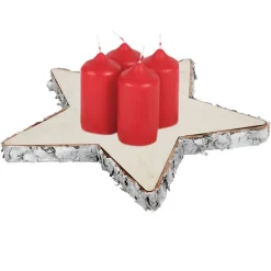 TP Sonstige Innendeko^Deko-Holztablett Stern 30Cm