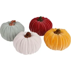 TP Gartenfiguren^Deko-Kurbis Mit Samtuberzug 16Cm
