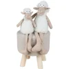 New Home Gartenfiguren^Deko-Schaf Kantenhocker 40Cm Beige/Weis