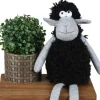 New Home Gartenfiguren^Deko-Schaf Kantenhocker 40Cm Grau/Schwarz