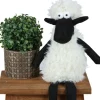 New Home Gartenfiguren^Deko-Schaf Kantenhocker 40Cm Schwarz/Weis