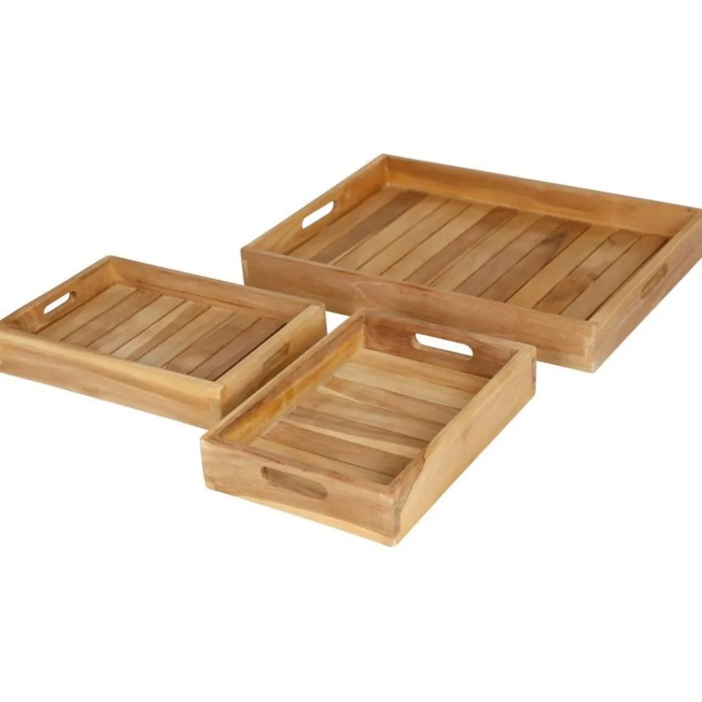 TP Bretter Und Tabletts^Deko-Tablett Aus Holz 39X5X28,5Cm