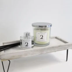 TP Sonstige Innendeko^Dekotablett-Set Mit Metallfusen Hellgrau 3-Teilig