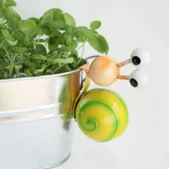 TP Gartenfiguren^Deko-Topfhanger Schnecke Aus Metall 13X10,5X7Cm