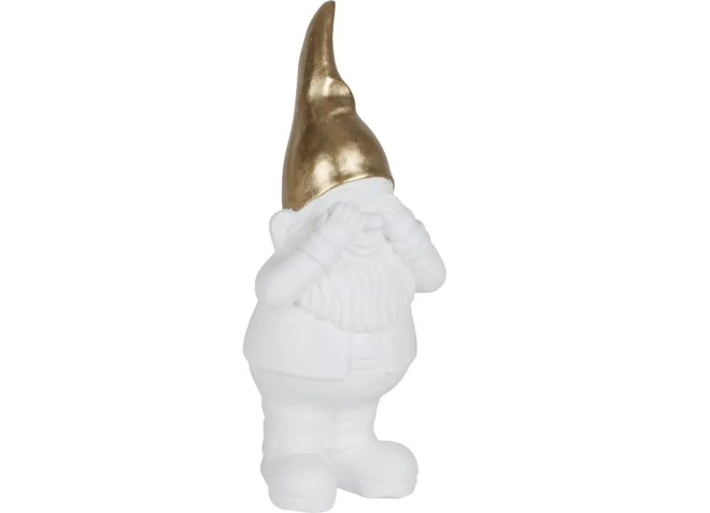 TP Gartenfiguren^Deko-Zwerg Mit Goldener Mutze 40Cm