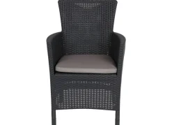 Allibert by Keter Gartenstühle^Dining Chair Iowa Graphit Mit Sitzkissen