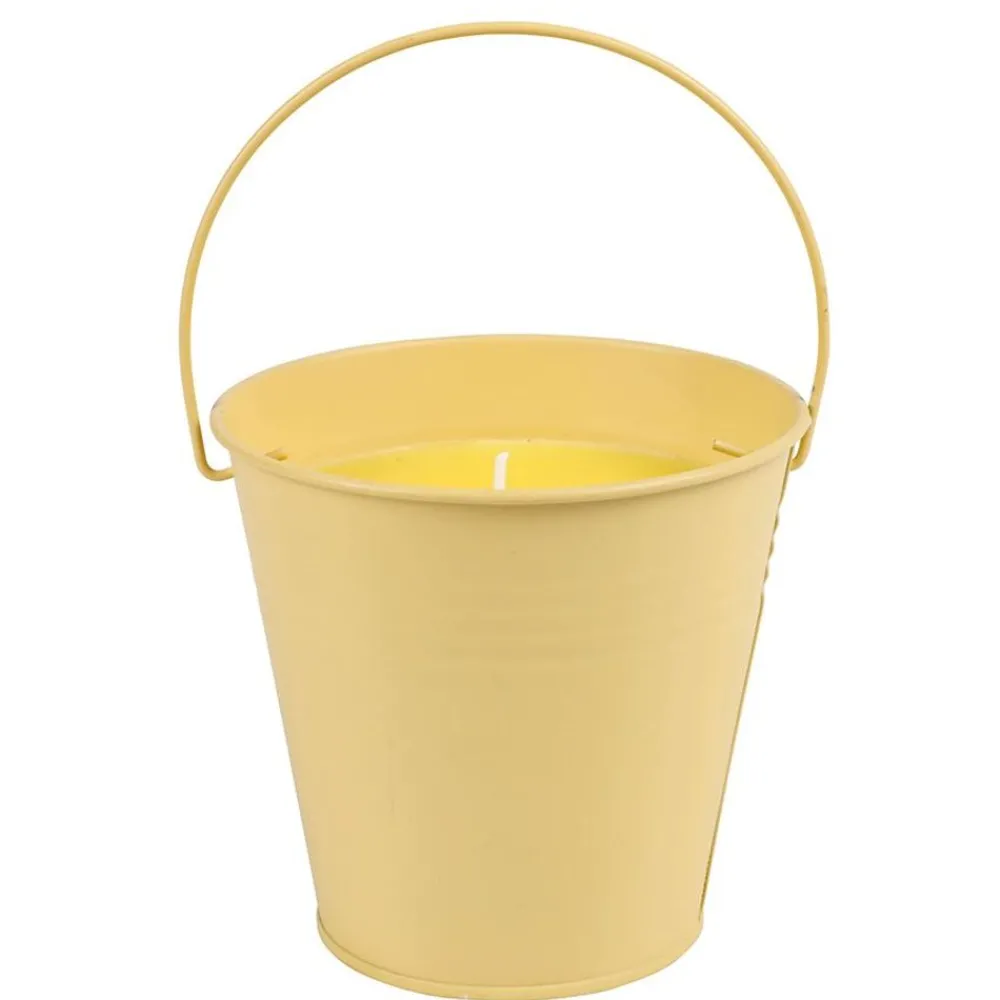 TP Duftkerzen^Duftkerze Citronella Im Bunten Zinktopf 11X10Cm