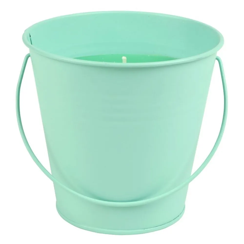 TP Duftkerzen^Duftkerze Citronella Im Bunten Zinktopf 11X10Cm