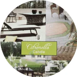TP Duftkerzen^Duftkerze Citronella Im Zinktopf 7X7Cm