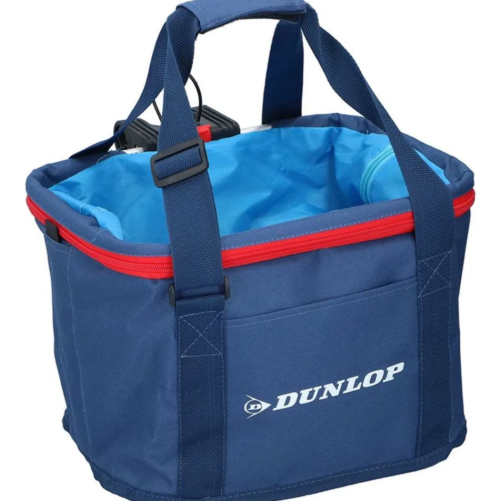 Dunlop Fahrradzubehör^ Fahrradkorb Mit Tragegriffen 15L Blau
