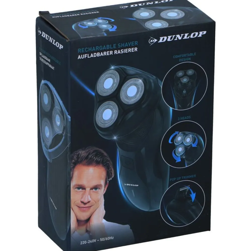 Dunlop Gesundheit Und Körperpflege^ Rasierer Mit 3 Scherkopfen Rsm-1545